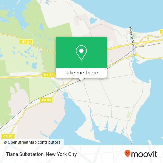 Mapa de Tiana Substation