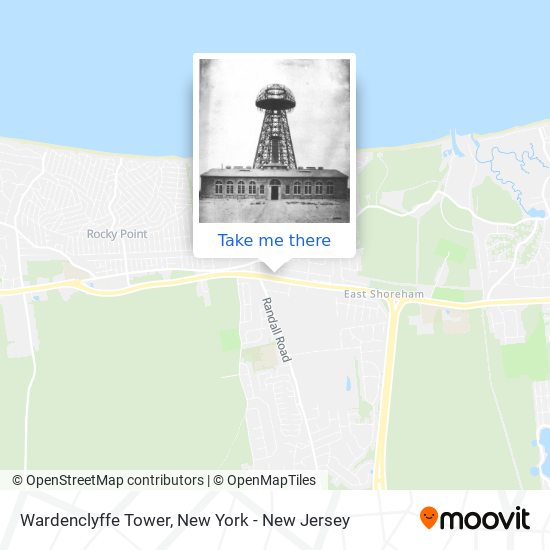 Wardenclyffe Tower map