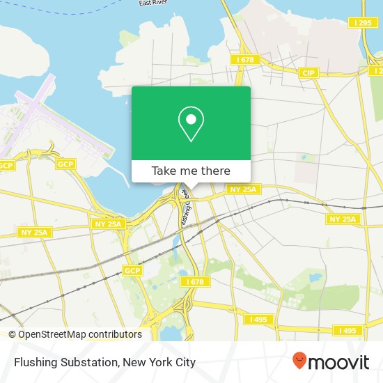 Mapa de Flushing Substation