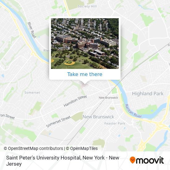 Saint Peter's University Hospital map
