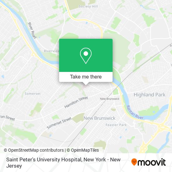 Saint Peter's University Hospital map