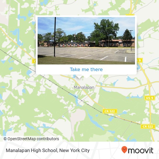 Manalapan High School map