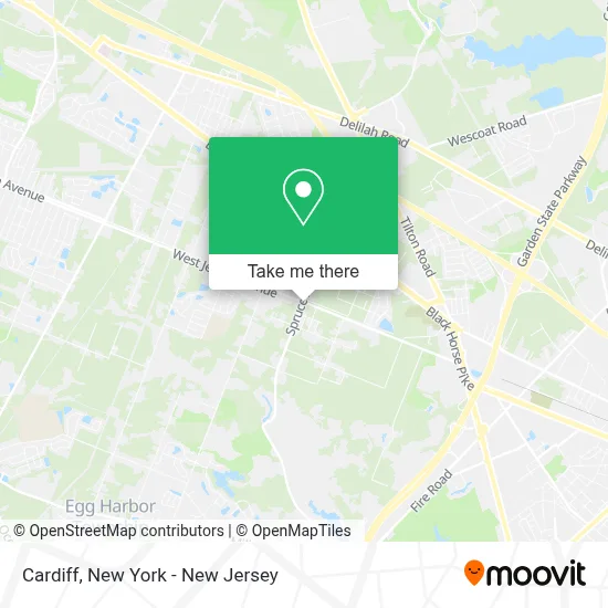 Cardiff map