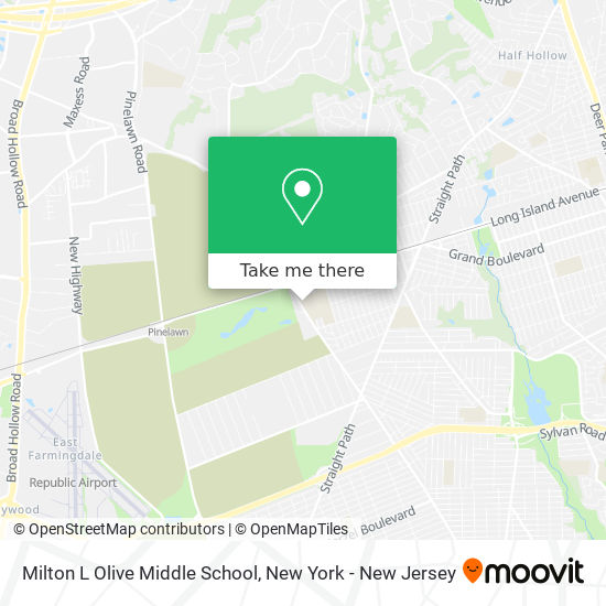 Milton L Olive Middle School map