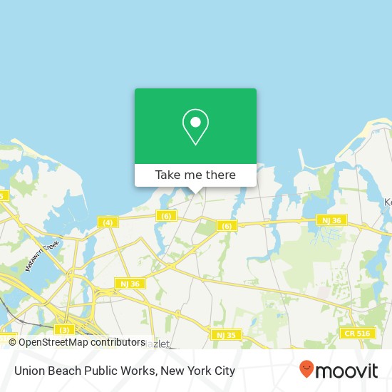 Mapa de Union Beach Public Works