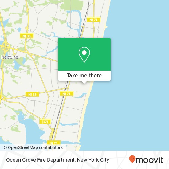 Mapa de Ocean Grove Fire Department