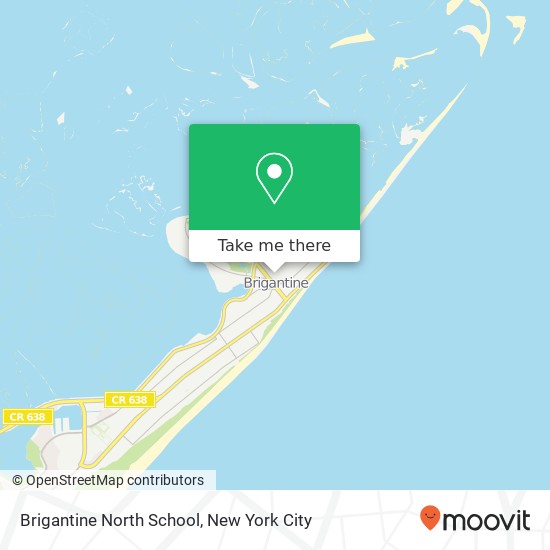 Brigantine North School map