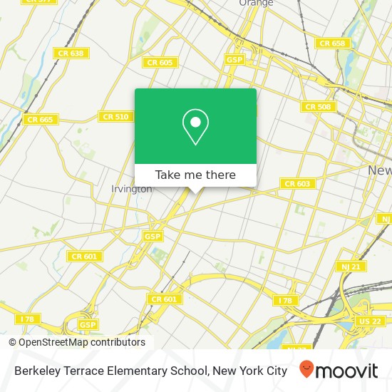 Mapa de Berkeley Terrace Elementary School