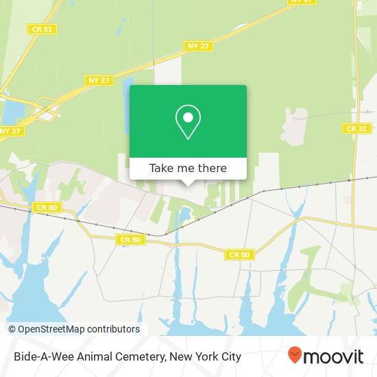 Bide-A-Wee Animal Cemetery map