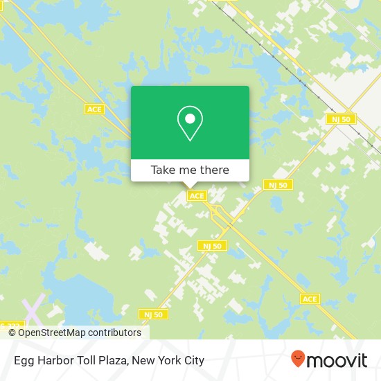 Mapa de Egg Harbor Toll Plaza