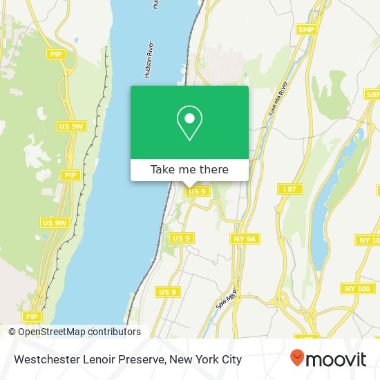 Westchester Lenoir Preserve map