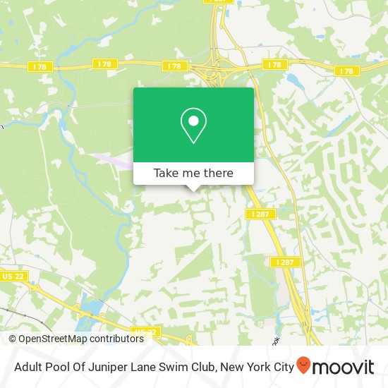 Adult Pool Of Juniper Lane Swim Club map