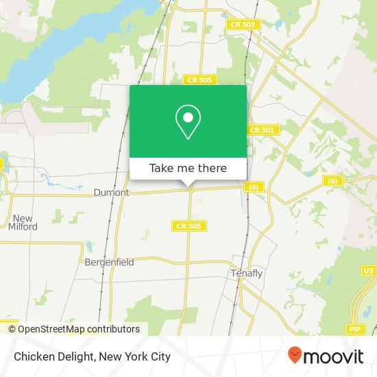 Mapa de Chicken Delight