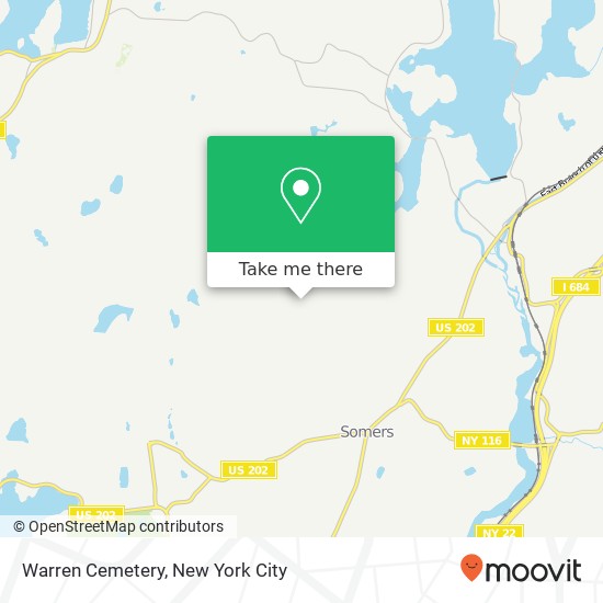 Warren Cemetery map