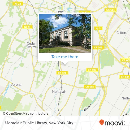 Mapa de Montclair Public Library