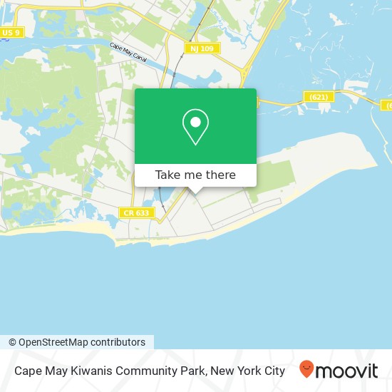 Mapa de Cape May Kiwanis Community Park