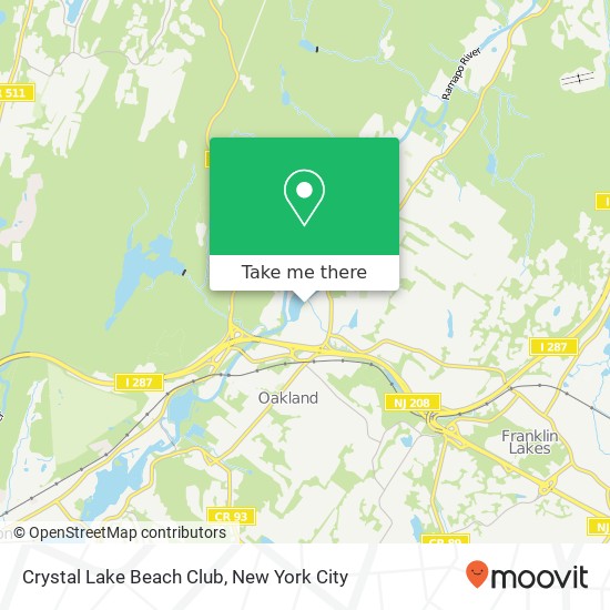 Crystal Lake Beach Club map