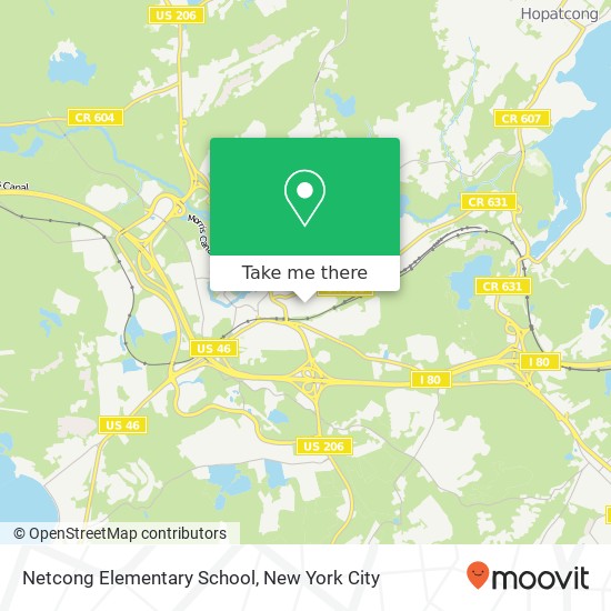 Netcong Elementary School map