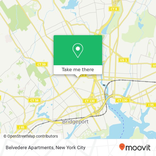 Belvedere Apartments map