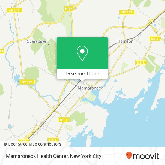 Mamaroneck Health Center map