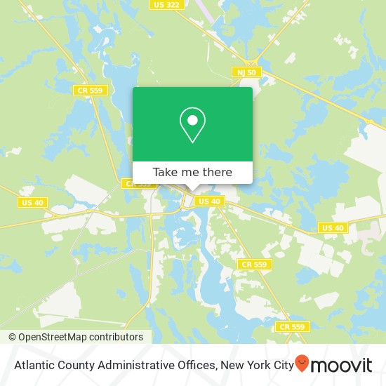 Atlantic County Administrative Offices map