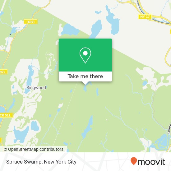 Mapa de Spruce Swamp