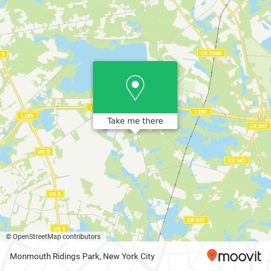 Mapa de Monmouth Ridings Park