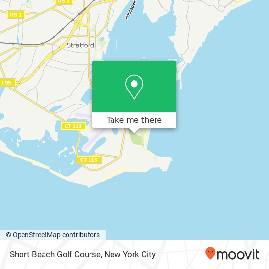 Short Beach Golf Course map