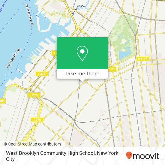 West Brooklyn Community High School map