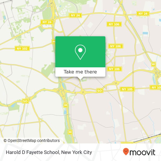 Harold D Fayette School map