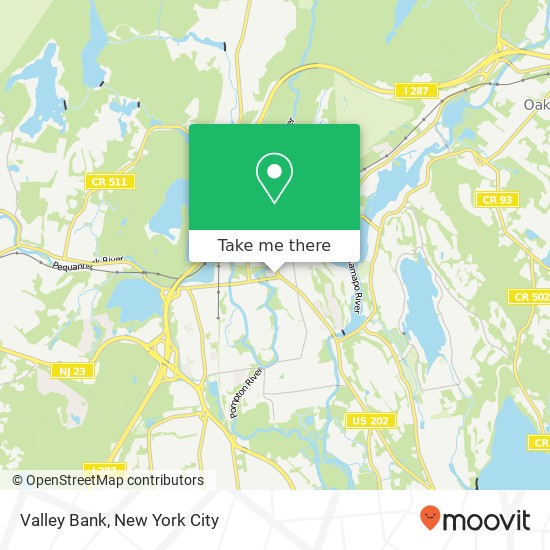 Valley Bank map