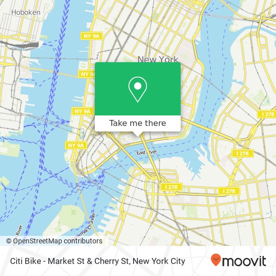 Mapa de Citi Bike - Market St & Cherry St