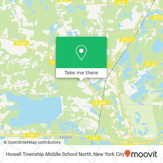 Howell Township Middle School North map