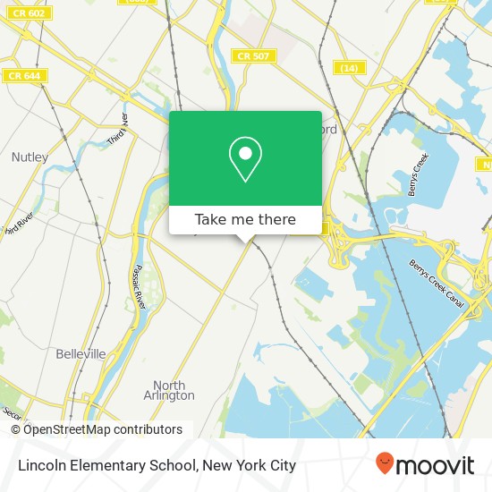 Mapa de Lincoln Elementary School