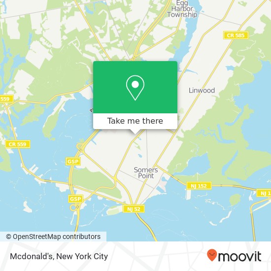 Mcdonald's map