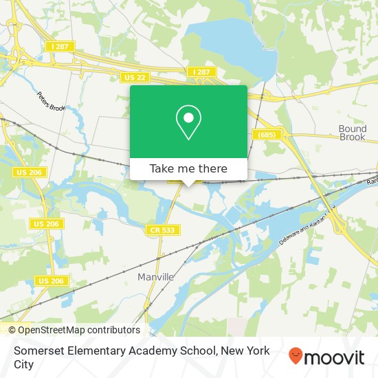 Mapa de Somerset Elementary Academy School