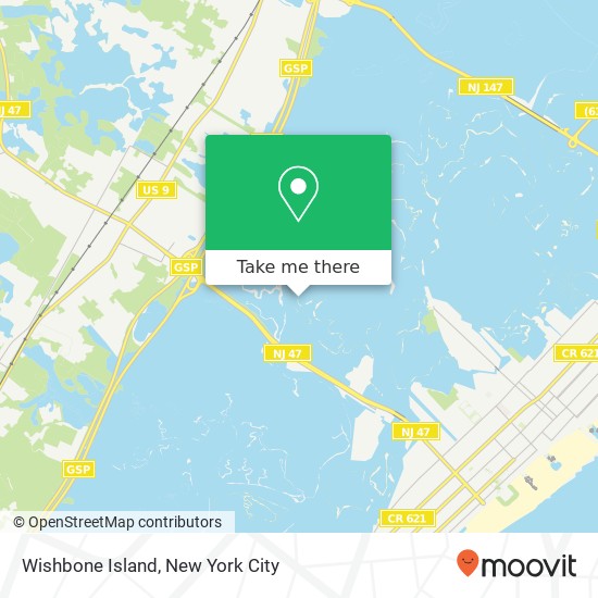 Mapa de Wishbone Island