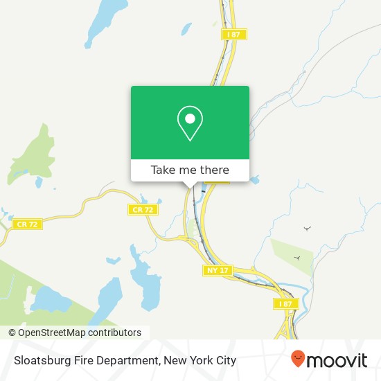 Mapa de Sloatsburg Fire Department