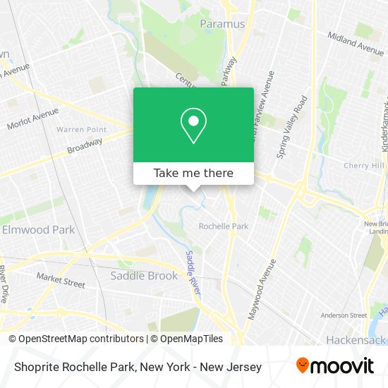 Mapa de Shoprite Rochelle Park