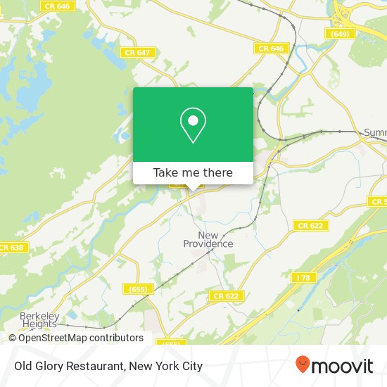 Mapa de Old Glory Restaurant