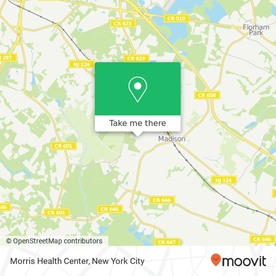 Morris Health Center map