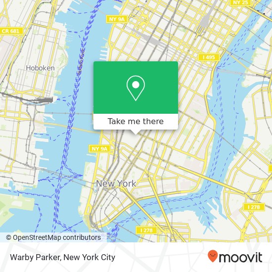 Warby Parker map