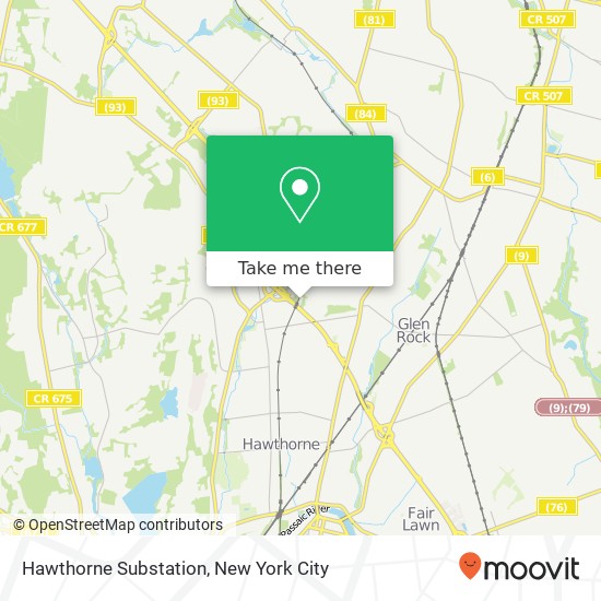Mapa de Hawthorne Substation