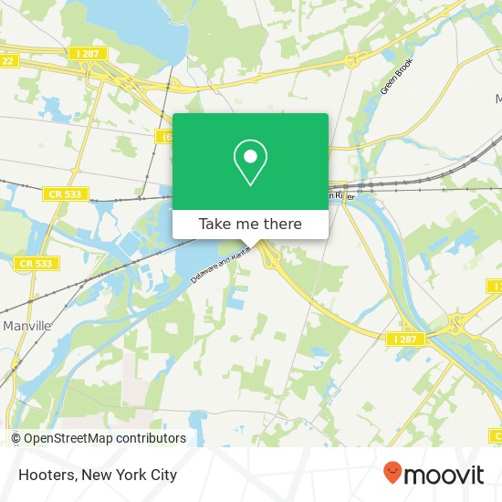 Hooters map