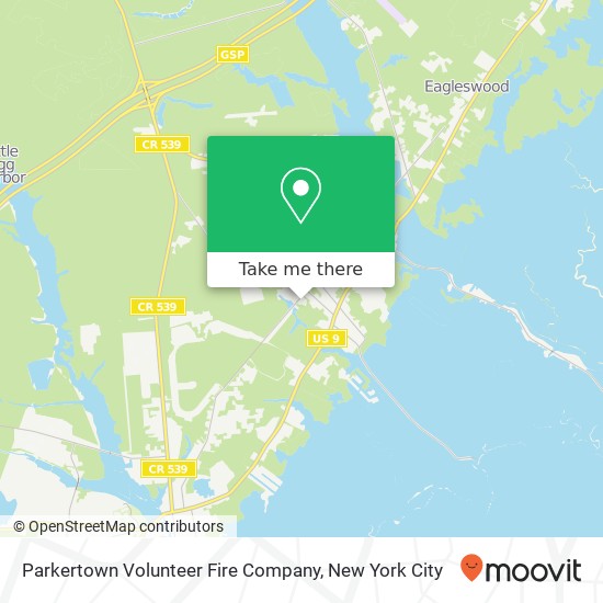 Mapa de Parkertown Volunteer Fire Company
