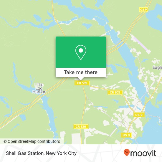 Shell Gas Station map