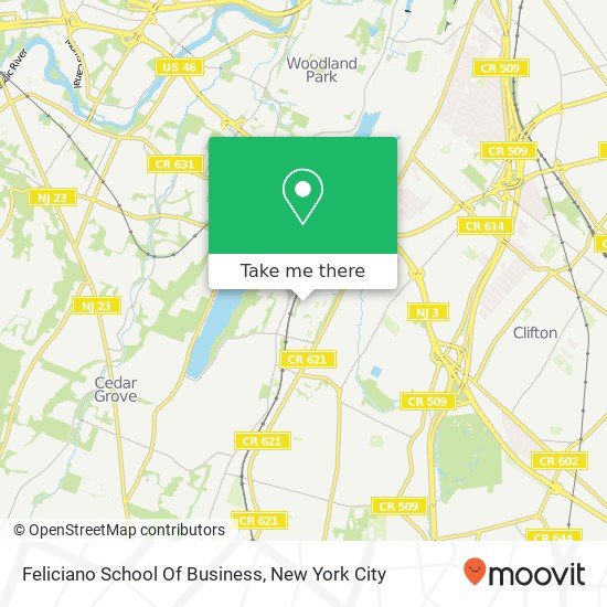 Feliciano School Of Business map
