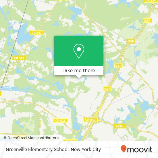 Mapa de Greenville Elementary School