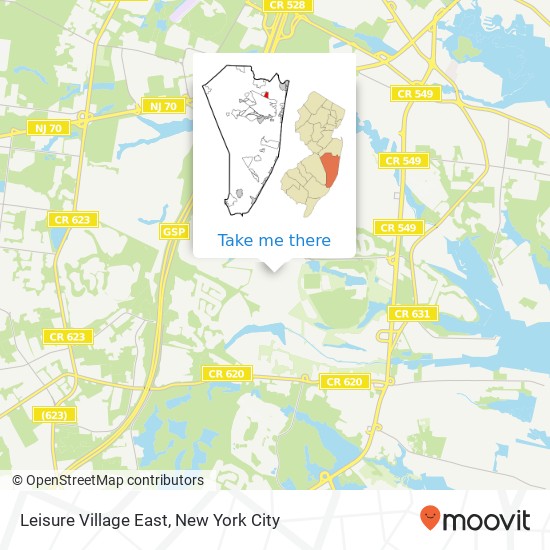 Leisure Village East map