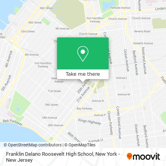 Mapa de Franklin Delano Roosevelt High School